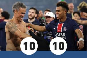 队报评分：巴黎7.8vs国米2.4，杜埃、恩里克满分，迪马尔科最低